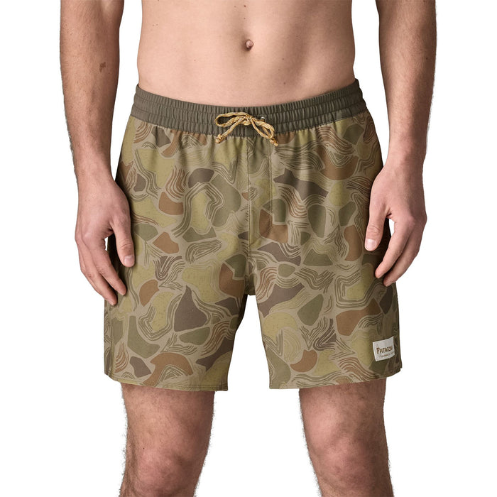 Patagonia Men's Hydropeak Volley Shorts - 16 in. Coastal Edge: Weathered Stone