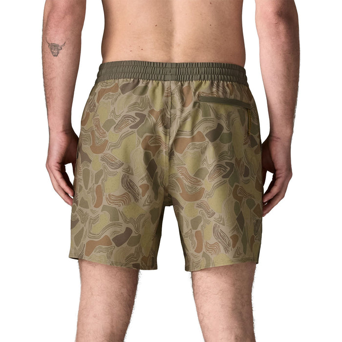 Patagonia Men's Hydropeak Volley Shorts - 16 in. Coastal Edge: Weathered Stone