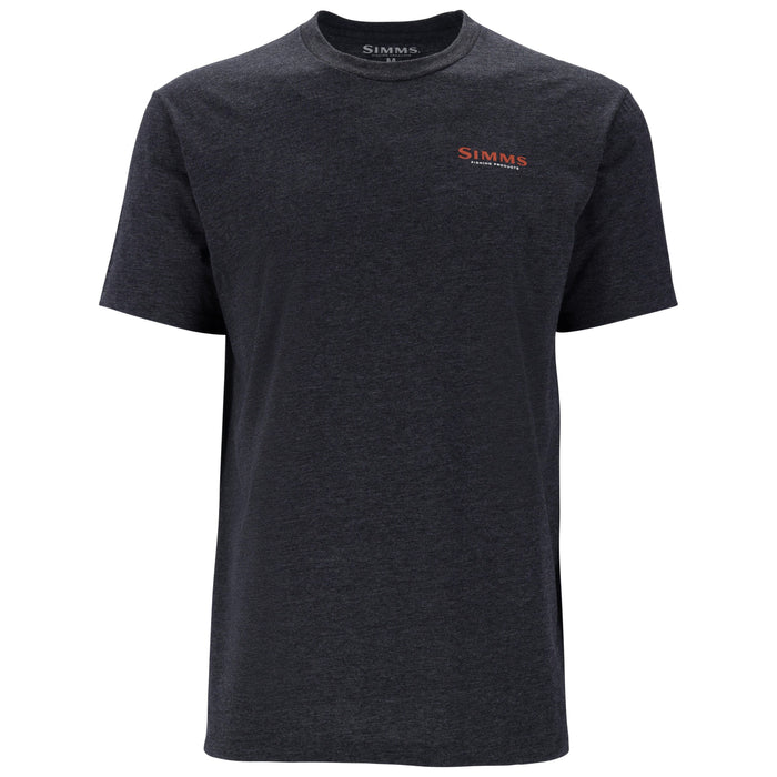 Simms Men's Let it Fly T-Shirt Charcoal Heather Image 02
