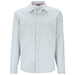 Simms Men's No-See-Um Bugstopper LS Shirt Bimini Blue Heather Image 01