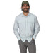 Simms Men's No-See-Um Bugstopper LS Shirt Bimini Blue Heather Image 02