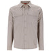 Simms Men's No-See-Um Bugstopper LS Shirt Dolomite Heather Image 01