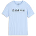 Simms Men's Shroud Fill Logo T-Shirt Sky Blue Image 01