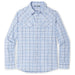 Stio Men's Eddy Drift Shirt LS January Sky Plaid Image 01
