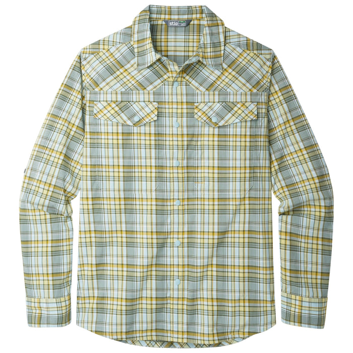 Stio Men's Eddy Drift Shirt LS Luminous Plaid Image 01