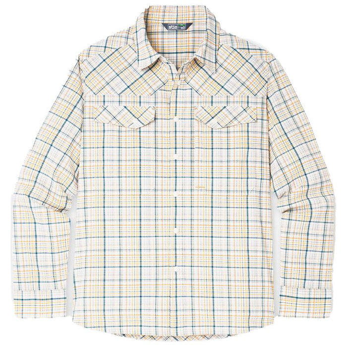 Stio Men's Eddy Drift Shirt LS Mountain Goat Plaid