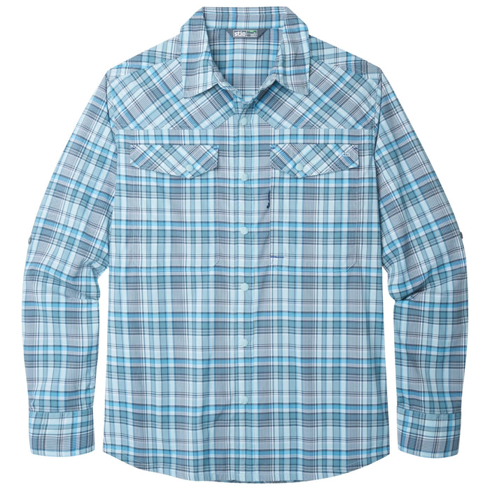 Stio Men's Eddy Drift Shirt LS Windchill Plaid Image 01