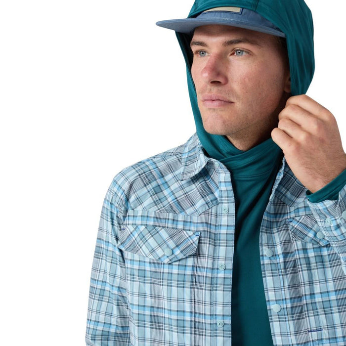 Stio Men's Eddy Drift Shirt LS Windchill Plaid Image 05
