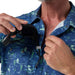 Stio Men's Shifter Shirt SS Navy Peony Ride WY Image 06