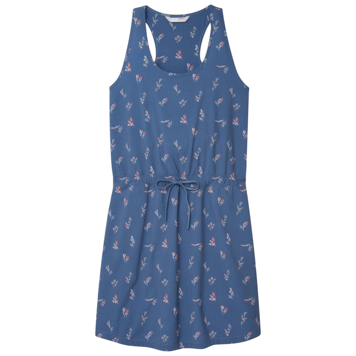 Stio Women's Mountain Flow Dress Vintage Indigo Floral Image 01