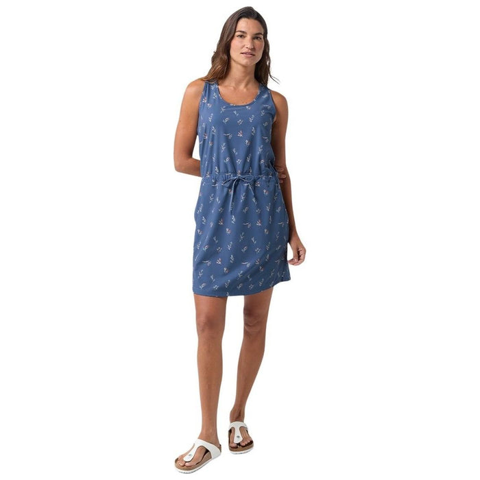 Stio Women's Mountain Flow Dress Vintage Indigo Floral Image 02