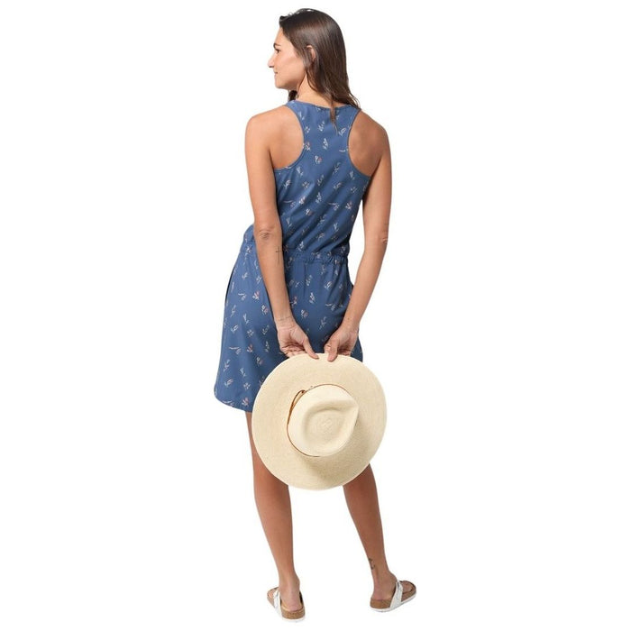 Stio Women's Mountain Flow Dress Vintage Indigo Floral Image 05