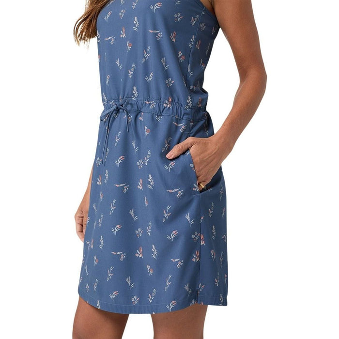 Stio Women's Mountain Flow Dress Vintage Indigo Floral Image 06