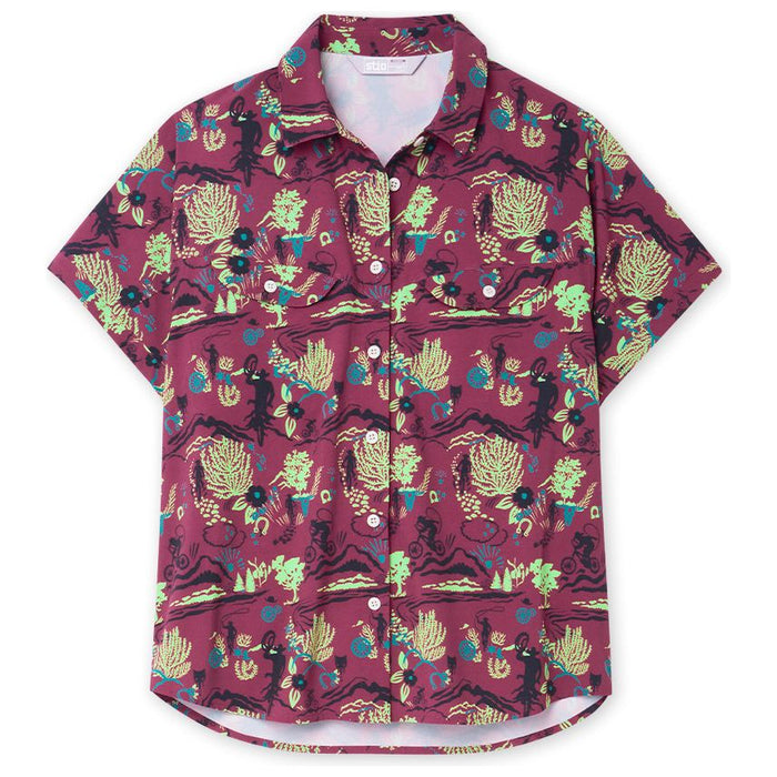 Stio Womens Shifter Shirt SS Triple Berry Biking Cowboy Image 01