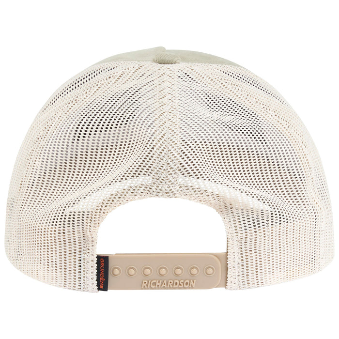 Grundens Cord Wordmark Trucker Light Olive Image 02