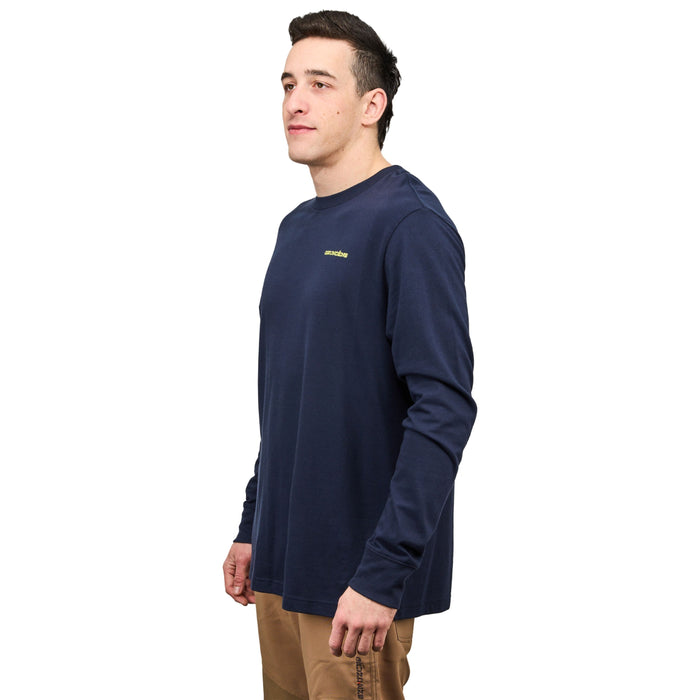 Grundens Men's Commercial Boat LS T-Shirt Dark Navy Image 04