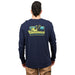 Grundens Men's Commercial Boat LS T-Shirt Dark Navy Image 05