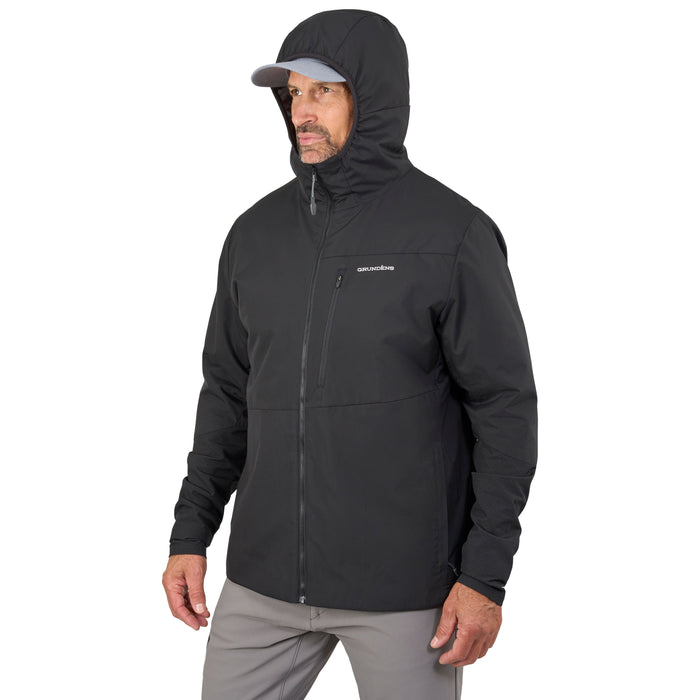 Grundens Men's Turbulence Hybrid Hoodie Black Image 08