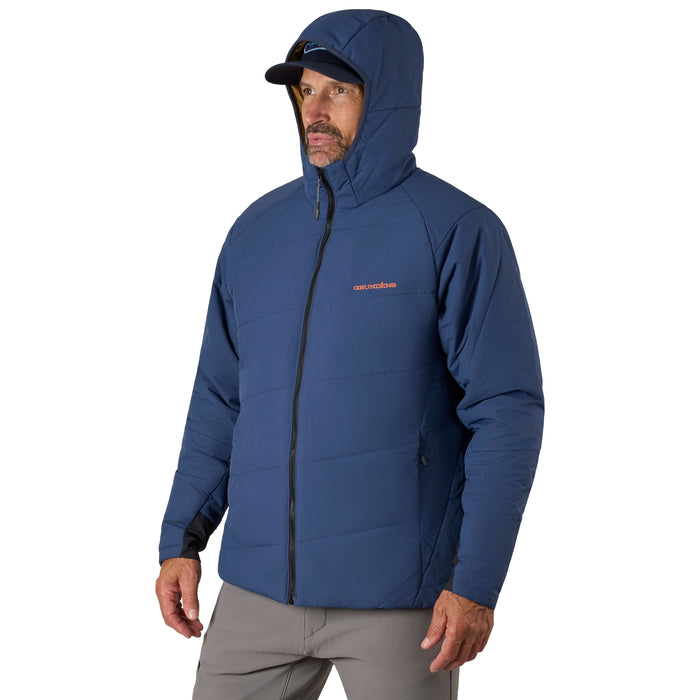 Grundens Men's Turbulence Insulated Hoodie Navy Strength Image 08