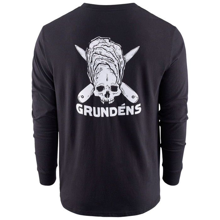 Grundens Men's Zero Shucks LS T-Shirt Black Image 01