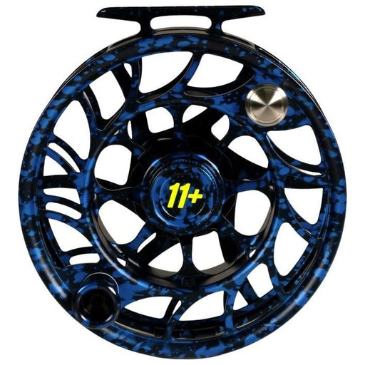 Hatch Custom Dark Matter Iconic Large Arbor Fly Reel 11 Plus Black-Blue / Green Image 02
