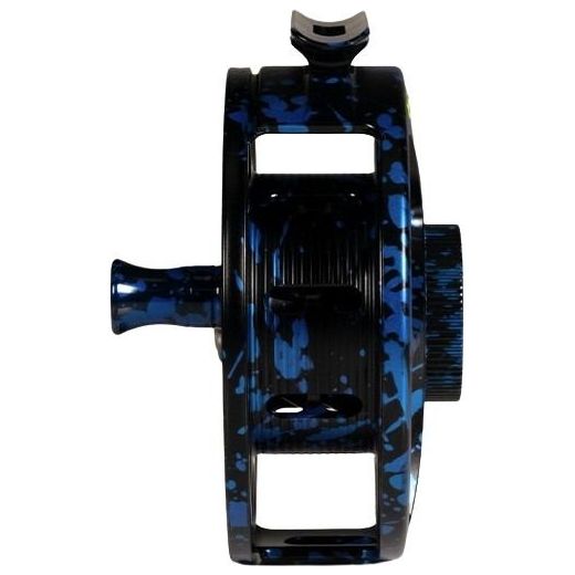 Hatch Custom Dark Matter Iconic Large Arbor Fly Reel 4 Plus Black-Blue / Green Image 03