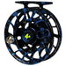 Hatch Custom Dark Matter Iconic Large Arbor Fly Reel 4 Plus Black-Blue / Green Image 04