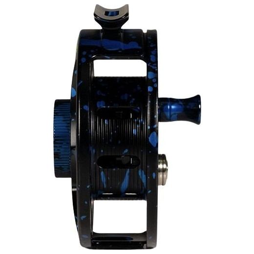 Hatch Custom Dark Matter Iconic Large Arbor Fly Reel 4 Plus Black-Blue / Green Image 05