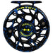 Hatch Custom Dark Matter Iconic Large Arbor Fly Reel 5 Plus Black-Blue / Green Image 01