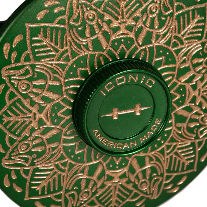 Hatch Custom Drew Wilson Artist Edition Bass Iconic Large Arbor Fly Reel 5 Plus Image 07