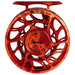 Hatch Custom Magma Iconic Large Arbor Fly Reel 3 Plus Red-Orange Splatter / Black Image 01