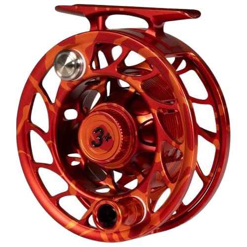 Hatch Custom Magma Iconic Large Arbor Fly Reel 3 Plus Red-Orange Splatter / Black Image 04