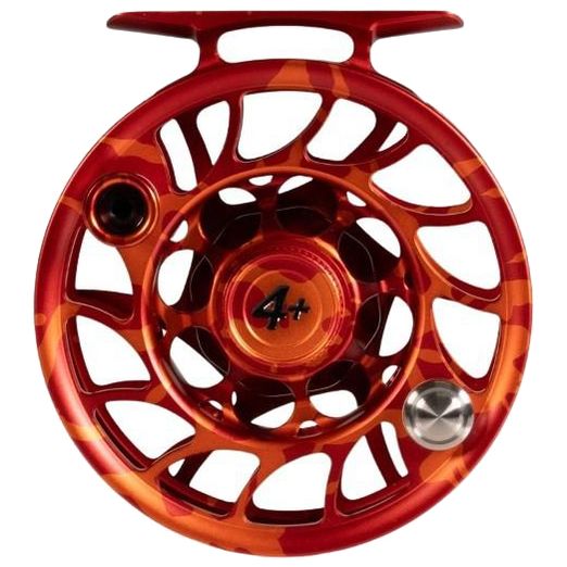 Hatch Custom Magma Iconic Large Arbor Fly Reel 4 Plus Red-Orange Splatter / Black Image 02