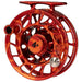 Hatch Custom Magma Iconic Large Arbor Fly Reel 4 Plus Red-Orange Splatter / Black Image 04