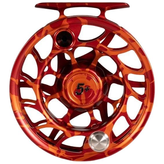 Hatch Custom Magma Iconic Large Arbor Fly Reel 5 Plus Red-Orange Splatter / Black Image 02