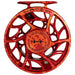 Hatch Custom Magma Iconic Large Arbor Fly Reel 7 Plus Red-Orange Splatter / Black Image 01
