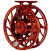 Hatch Custom Magma Iconic Large Arbor Fly Reel 7 Plus Red-Orange Splatter / Black Image 04