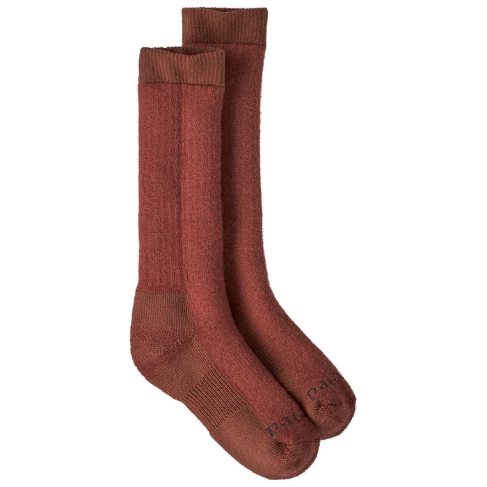 Patagonia Heavy Weight Merino Wool Blend Knee Socks Potters Red Image 01