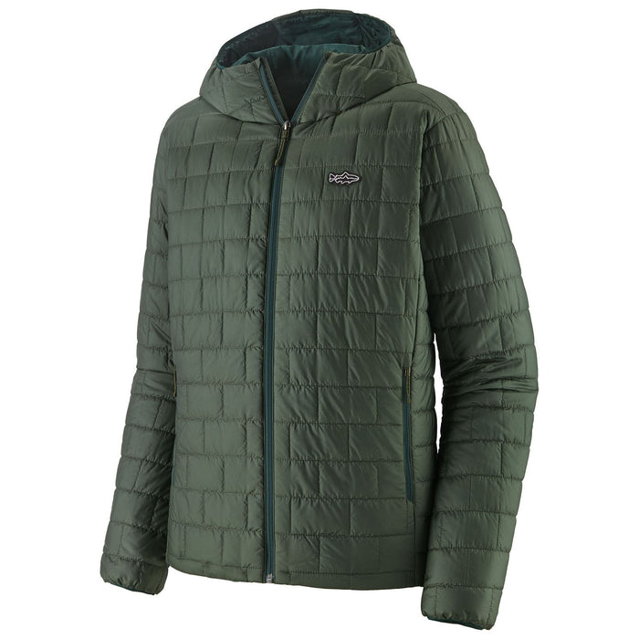 Patagonia Men's Nano Puff Fitz Roy Trout Hoody Old Growth Green Image 01