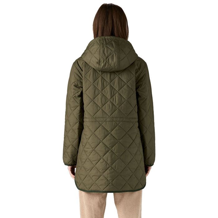 Patagonia Women's Diamond Quilted Parka Basin Green Image 03