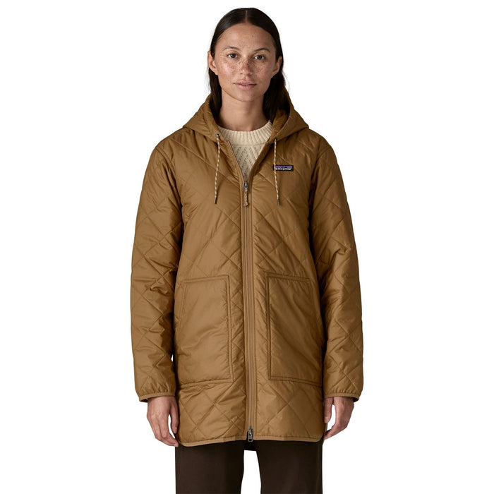 Patagonia Women's Diamond Quilted Parka Deer Brown Image 03