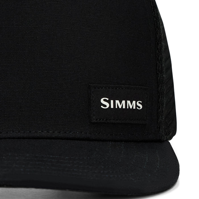 Simms High Crown Flatbill Black Image 03