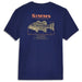 Simms Men's Bass Ruler T-Shirt Navy Image 01
