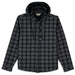 Simms Men's Coldweather Hooded Shacket Wakemup Plaid: Black Image 01