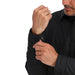Simms Men's Fall Run Hybrid Shacket Black Image 07