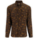 Simms Men's Guide Shirt Hickory Mayfly Print Image 01