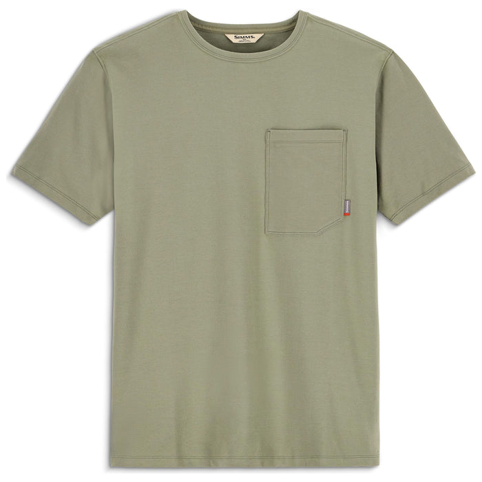 Simms Men's Harbor Pocket T-Shirt Willow Image 01
