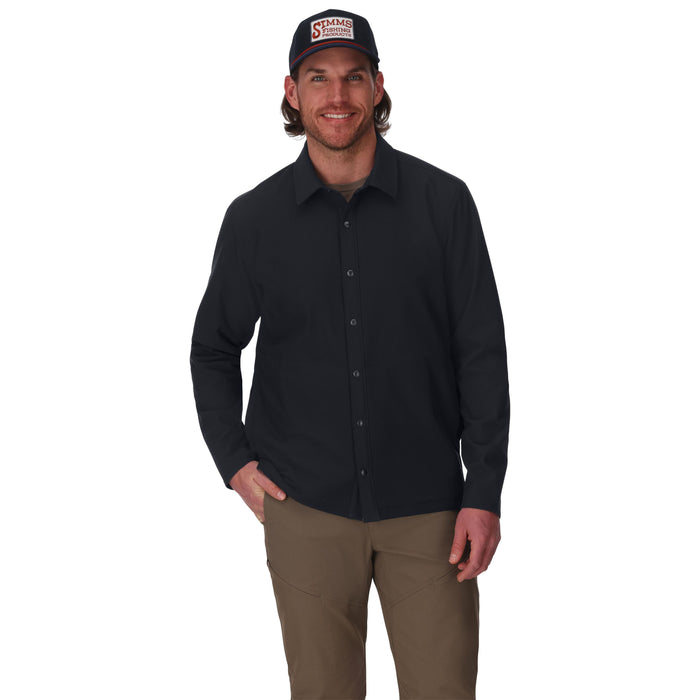 Simms Men's Harbor Shacket Black Image 02