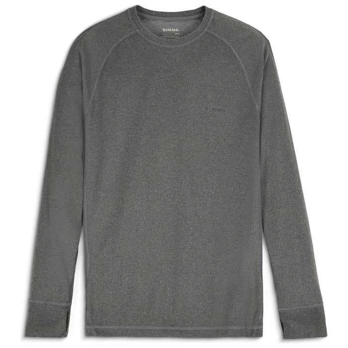 Simms Men's Strata 160 LS Crew Dark Grey Heather Image 01
