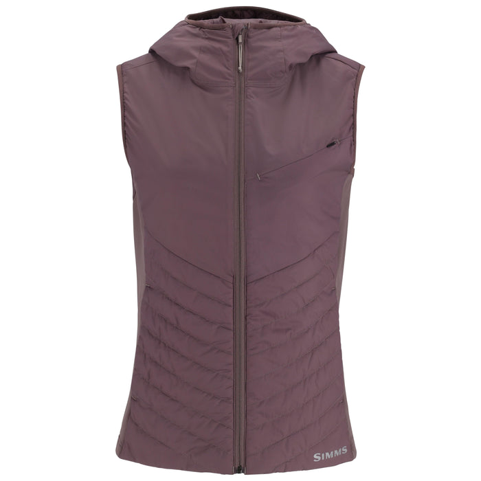 Simms Women's Fall Run Hybrid Hooded Vest Grayling Image 01